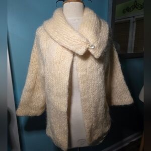 Breath-taking Handmade Ultra Plush Mohair Cardigan Sweater